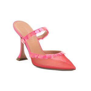 BRITT NETTA fuschia Made In Italy Margot Heeled Mules